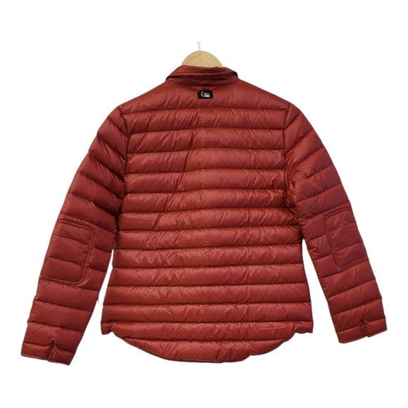 Cotes of London Harrow Royale Red Down Shirt PufferJacket Womens size M - Picture 2 of 15